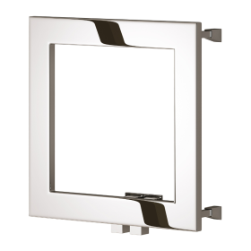 Reina Square Stainless Steel Towel Rail 450x450mm-Polished Stainless Steel