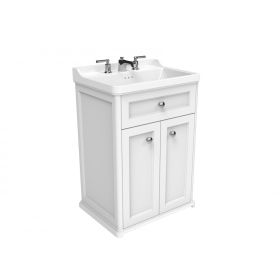 Saneux SOFIA 60cm 2 door floor standing unit - Cotton White