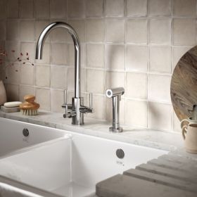 Clearwater Stella Kitchen mixer filter Tap with Rinse Chrome