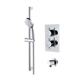 Abacus Emotion Thermostatic Round Shower & Riser Rail Kit