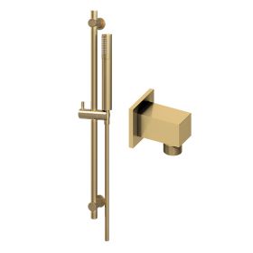 Abacus Riser Rail Kit - Square Outlet Brushed Brass