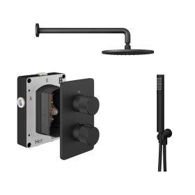 Abacus Shower Pack 3 - Iso Pro - Matt Black