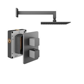 Abacus  Shower Pack 1 - Square - Matt Anthracite