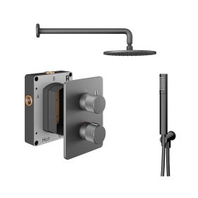 Abacus Shower Pack 3 - Iso Pro - Matt Anthracite