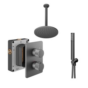Abacus Shower Pack 4 - Iso Pro - Matt Anthracite