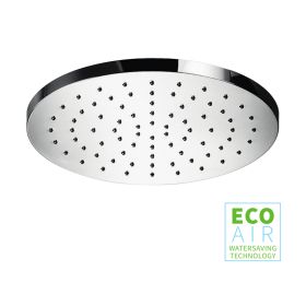 Abacus Temptation Chrome Round Shower Head 250 Ecoair