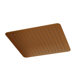 Abacus Emotion Square Fixed Shower Head 300mm Brushed Bronze