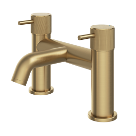 Abacus ISO PRO Deck Mounted Bath Filler Brushed Brass