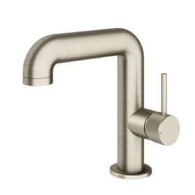 Abacus ISO Pro Side Lever Mono Basin Mixer Brushed Nickel