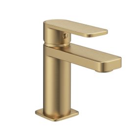 Abacus EDGE Mini Mono Basin Mixer Brushed Brass