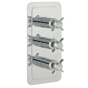 Just Taps Grosvenor Pinch Thermostatic Concealed 2Outlet Shower Valve,Vertical