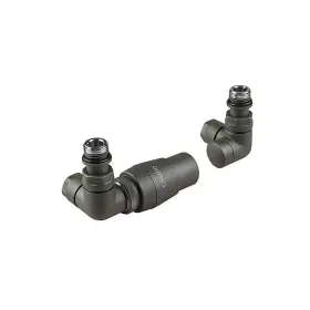 Tissino Hugo Double Angle Valves including Thermostatic Head - Arabica
