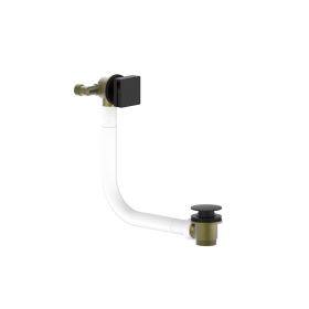 Saneux TOOGA bath filler overflow and clicker waste - Matt Black