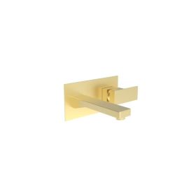 Saneux TOOGA wall mounted basin mixer - Brushed Brass