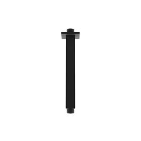 Saneux TOOGA 200mm square ceiling mounted shower arm - Matt Black