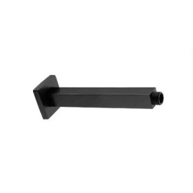 Saneux TOOGA 100mm square ceiling mounted shower arm - Matt Black