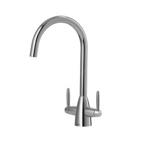 Clearwater Tutti Twin Lever Kitchen mixer Tap Chrome