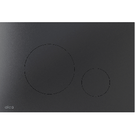 Alca Turn flat flush plate - matt black