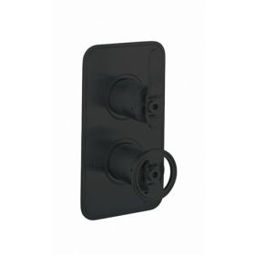 Crosswater Union 2 Handle Trimset Lever Matt Black 