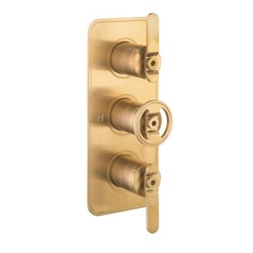 Crosswater Union 3 Handle Trimset Lever Union Brass