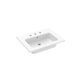 Saneux UNI 60x47cm washbasin 3TH - Gloss White