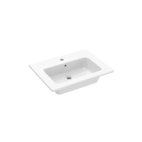 Saneux UNI 60x47cm washbasin 1TH - Gloss White