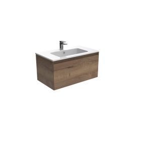Saneux UNI 80cm 1 drawer wall mounted unit - English Oak