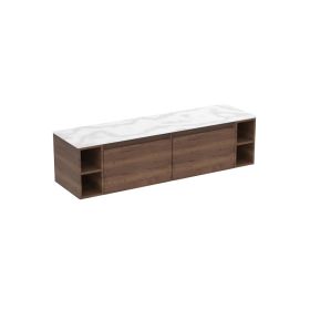 Saneux UNI 160cm Kit - 2 x 60cm 1 Drawer wall mounted unit & 2 x 20cm Spacers - English Oak