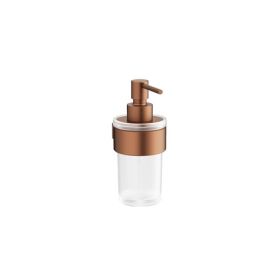 Crosswater Velo Round Soap Dispenser-Brushed Bronze