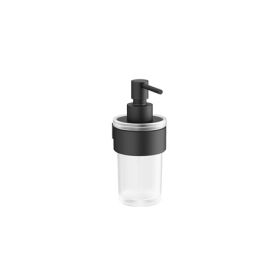 Crosswater Velo Round Soap Dispenser-Matt Black