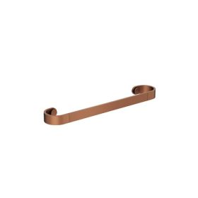 Crosswater Velo Round Towel Rail 450mm-Brushed Bronze