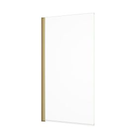 Abacus One Part Bath Screen - Brushed Brass