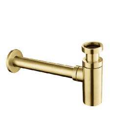 Just Taps VOS Bottle Trap 345mm Extension Pipe -Brushed Brass