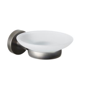 Just Taps VOS Brushed Black  Soap Dish