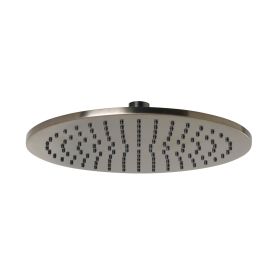 Just Taps VOS Brushed Black Overhead Shower 250mm