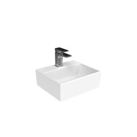 Saneux MATTEO 34x30cm washbasin 1TH - Gloss White