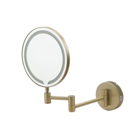 Just Taps Zoom Mirror Brushed Brass