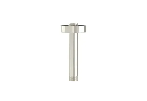 Saneux Cos 100mm Round Ceiling Mounted Shower Arm - Brushed Nickel