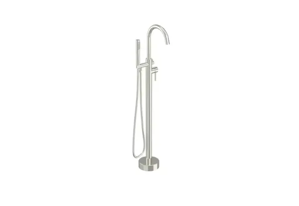 Saneux Cos Exposed Bath Shower Mixer Kit - W/ Slider Rail & 3 Function Handset - Brushed Nickel