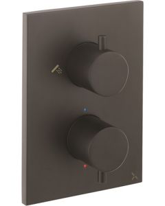 Crosswater MPRO Matt Black Crossbox 2 Outlet Multi-flow Trim Set 1510 Valve