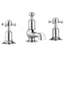 Crosswater Belgravia Crosshead Basin 3 Hole Set