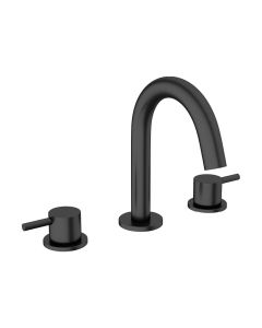 Crosswater MPRO Matt Black Basin 3 Hole Set
