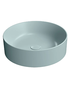 GSI Kube X 45 Round Countertop Washbasin-Matt Ghiaccio
