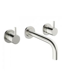 Crosswater MPRO Twin  Brushed Stainless Steel Basin