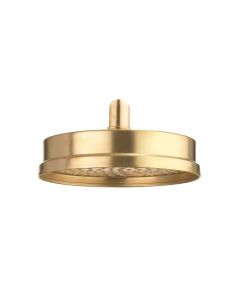 Crosswater MPRO Industrial Shower Head 8" - Unlacquered Brushed Brass
