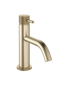 Crosswater MPRO Monobloc Basin Mixer Knurled Handle Brushed Brass 