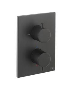 Crosswater MPRO Crossbox 1 Outlet Valve Trimset Matt Black
