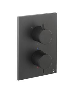 Crosswater MPRO Crossbox 3 Outlet Valve Trimset Matt Black