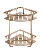 Just Taps Corner Twin Basket-Brushed Bronze