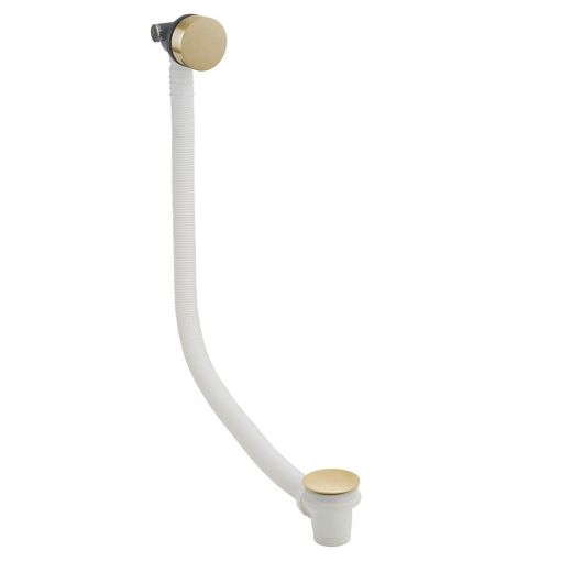 Crosswater MPRO Bath Filler with Click Clack Waste Brushed Brass